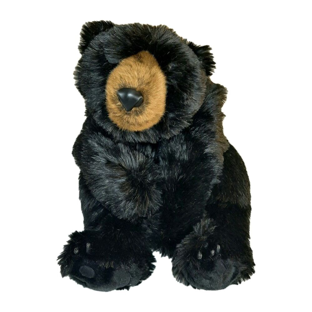 Vintage Ditz Designs Bear Plush Toy 26 Inch Weighed Paws Large Soft Home Decor